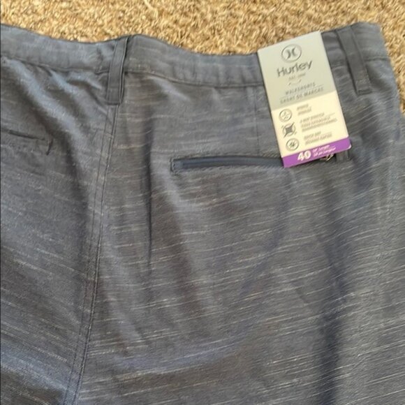 NWT Hurley 40 Blue Walk Shorts - Picture 5 of 8